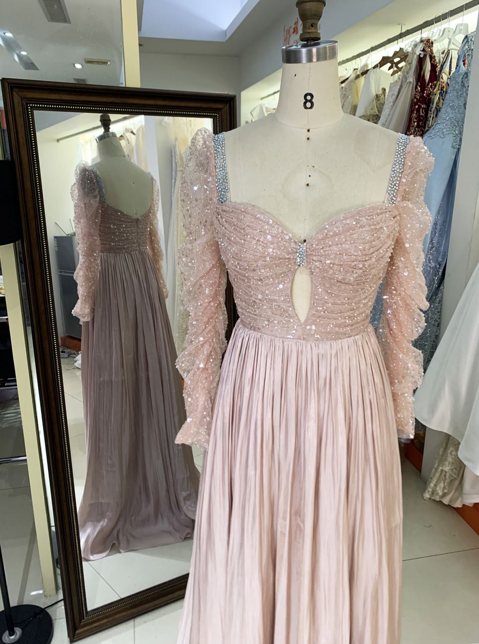 2025 New elegant satin a Line Skirt Long Plus Size Dresses Fat Mother of The Women Clothing 2025 Natural