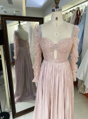 2025 New elegant satin a Line Skirt Long Plus Size Dresses Fat Mother of The Women Clothing 2025 Natural
