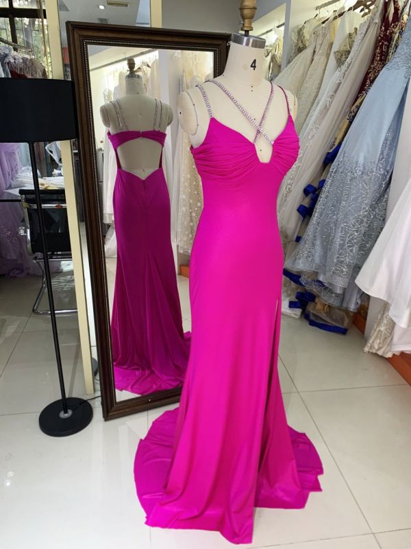 2025 New costom women's jersey A Line skirt evening dress elegant party Plus Size of The Women clothing Natural