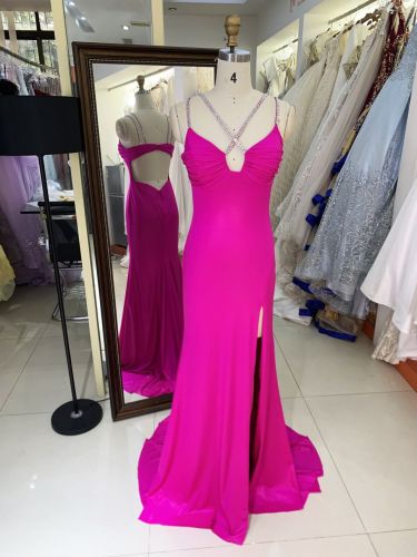 2025 New costom women's jersey A Line skirt evening dress elegant party Plus Size of The Women clothing Natural