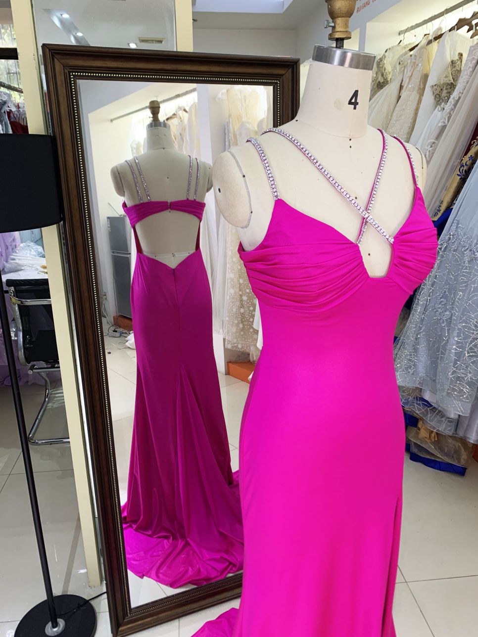 2025 New costom women's jersey A Line skirt evening dress elegant party Plus Size of The Women clothing Natural