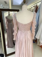2025 New elegant satin a Line Skirt Long Plus Size Dresses Fat Mother of The Women Clothing 2025 Natural