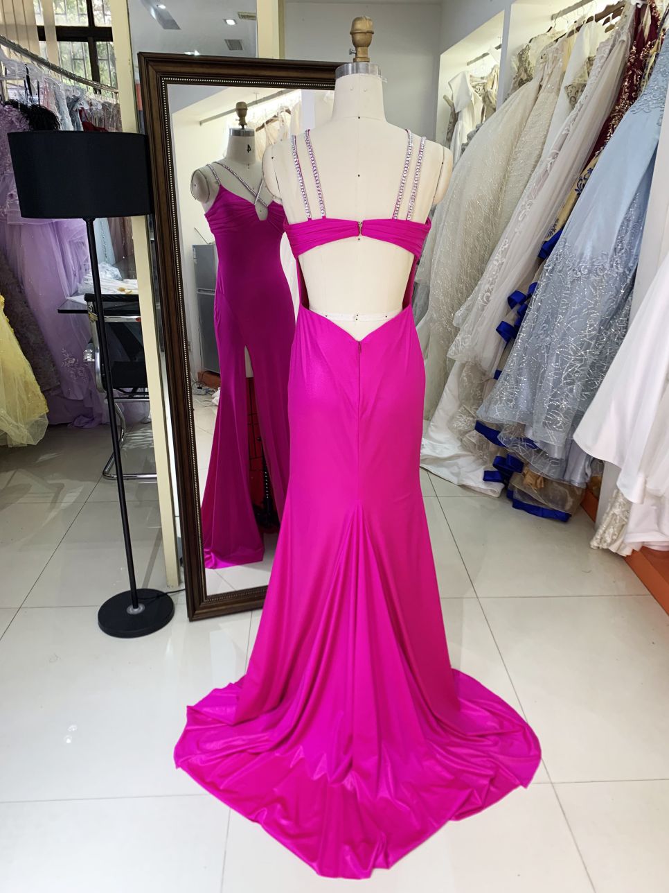 2025 New costom women's jersey A Line skirt evening dress elegant party Plus Size of The Women clothing Natural