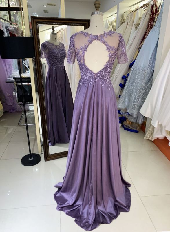 2025 New satin a Line Skirt Long Plus Size Women's Evening Dress Fat Mother of The Women clothing Natural