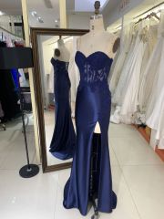 2025 New embroidery lace navy elegant and sexy prom dresses women luxurious party for lady