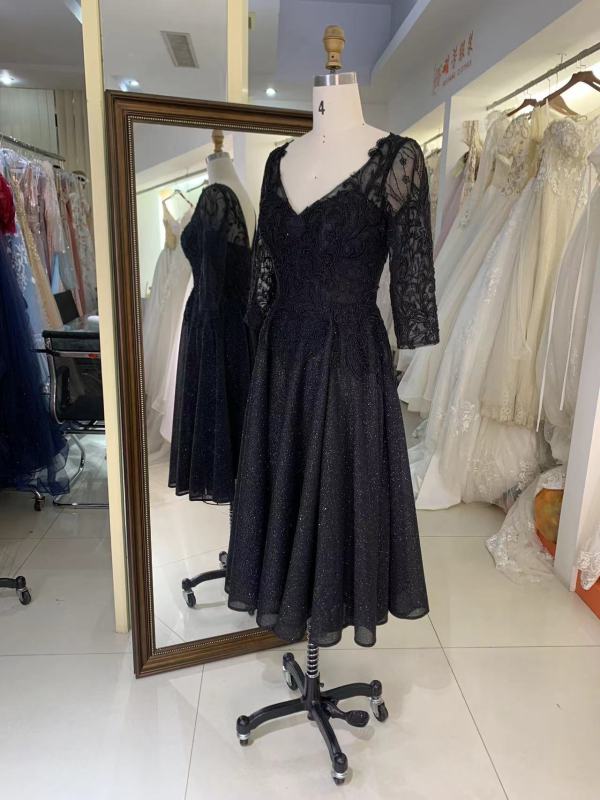 2025 New style elegant embroidery a line long sleeves for ladies party short skirt homecoming dress