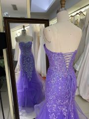 3D Sequin flowers sweetheart lace evening dress mermaid skirt colorful custom prom dress 2025