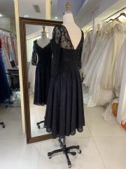 2025 New style elegant embroidery a line long sleeves for ladies party short skirt homecoming dress
