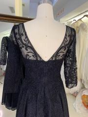 2025 New style elegant embroidery a line long sleeves for ladies party short skirt homecoming dress