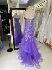 3D Sequin flowers sweetheart lace evening dress mermaid skirt colorful custom prom dress 2025