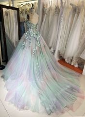 Sage pink off shoulder 3D embroidery sweetheart lace up back princess quinceanera ball gown for sweet 16