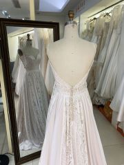 2025 New elegant wedding dresses lace A line civil wedding white dress formal guest ladies women for bride girl