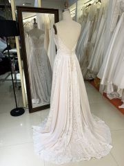 2025 New elegant wedding dresses lace A line civil wedding white dress formal guest ladies women for bride girl