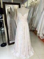 2025 New elegant wedding dresses lace A line civil wedding white dress formal guest ladies women for bride girl