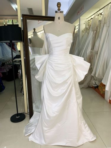 2025 New elegant wedding dresses 2 in 1 bridal bow for wedding dress guest ladies women for bride girl