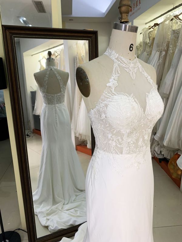 2025 Romantic Lace V-neck Backless Mermaid Wedding Dress Spaghetti High-end Embroidery Wedding Dress