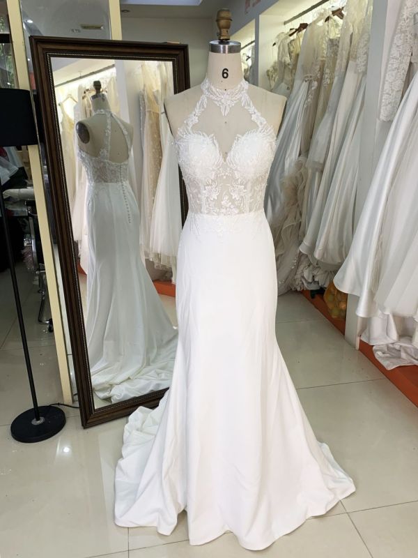 2025 Romantic Lace V-neck Backless Mermaid Wedding Dress Spaghetti High-end Embroidery Wedding Dress
