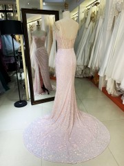 New prom dress custom manufacturers pink color evening dress colorful custom women prom dress elegant 2025