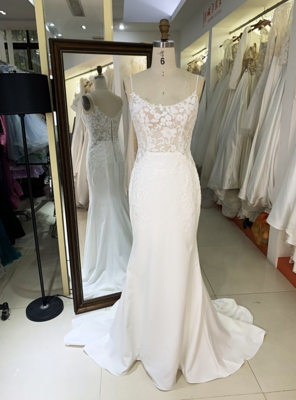 2025 New elegant long gown mermaid wedding dress lace tulle net formal guest ladies women for bride girl