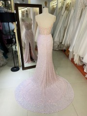 New prom dress custom manufacturers pink color evening dress colorful custom women prom dress elegant 2025