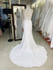 2025 Romantic Lace V-neck Backless Mermaid Wedding Dress Spaghetti High-end Embroidery Wedding Dress