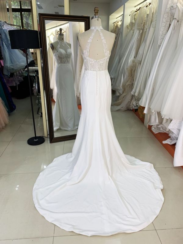 2025 Romantic Lace V-neck Backless Mermaid Wedding Dress Spaghetti High-end Embroidery Wedding Dress