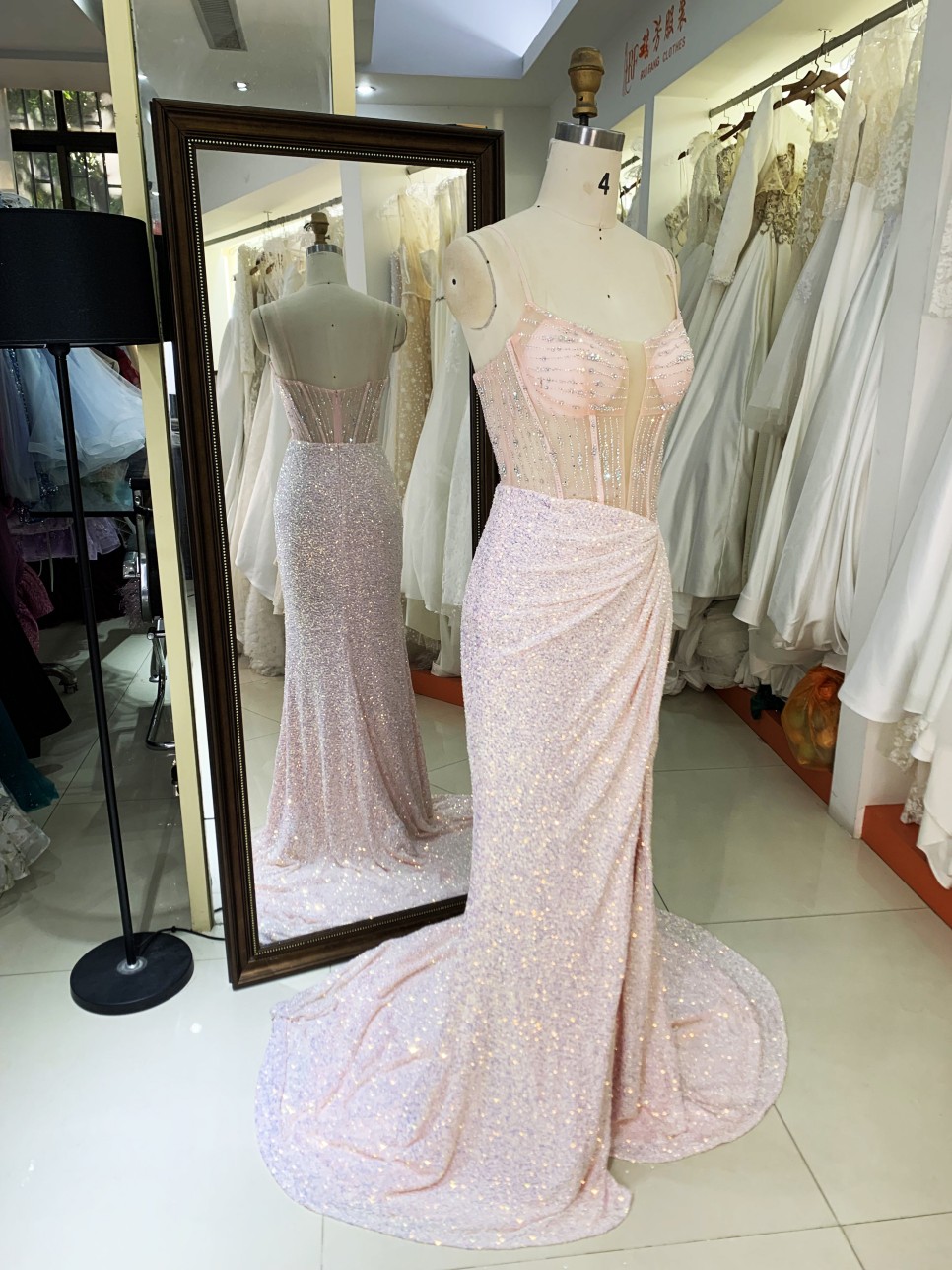 New prom dress custom manufacturers pink color evening dress colorful custom women prom dress elegant 2025