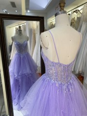 America wholesale Elegant Ladies One Shoulder Slim Party Breathable 3D flower puffy princess prom dresses for women 2025