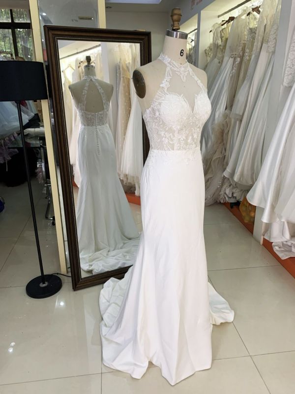 2025 Romantic Lace V-neck Backless Mermaid Wedding Dress Spaghetti High-end Embroidery Wedding Dress