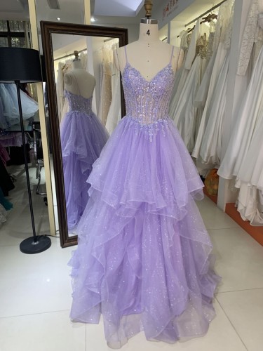 America wholesale Elegant Ladies One Shoulder Slim Party Breathable 3D flower puffy princess prom dresses for women 2025