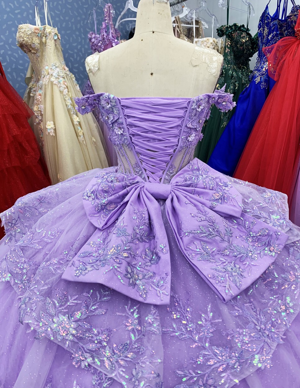 2025 New dresses for mexico lavender quinceanera dresses western off shoulder elegant new for woman