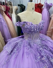 2025 New dresses for mexico lavender quinceanera dresses western off shoulder elegant new for woman