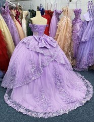 2025 New dresses for mexico lavender quinceanera dresses western off shoulder elegant new for woman