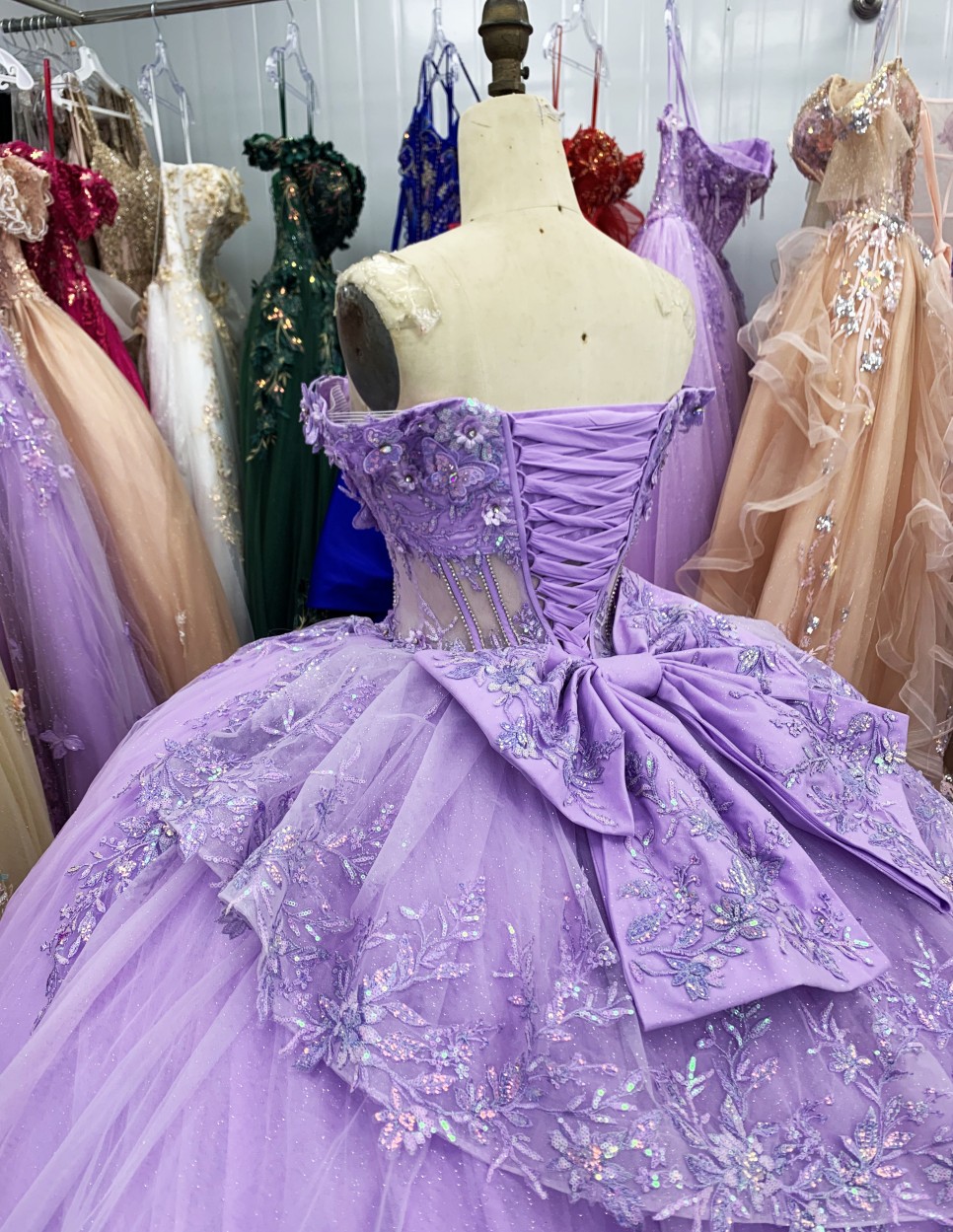 2025 New dresses for mexico lavender quinceanera dresses western off shoulder elegant new for woman