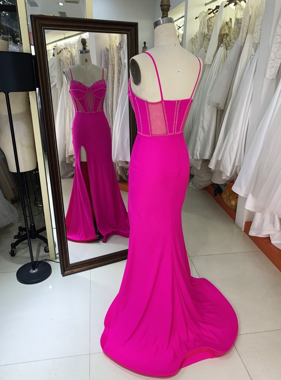 New fashion design Evening Party Dresses with zipper back For Women Elegant Floor-length Dress