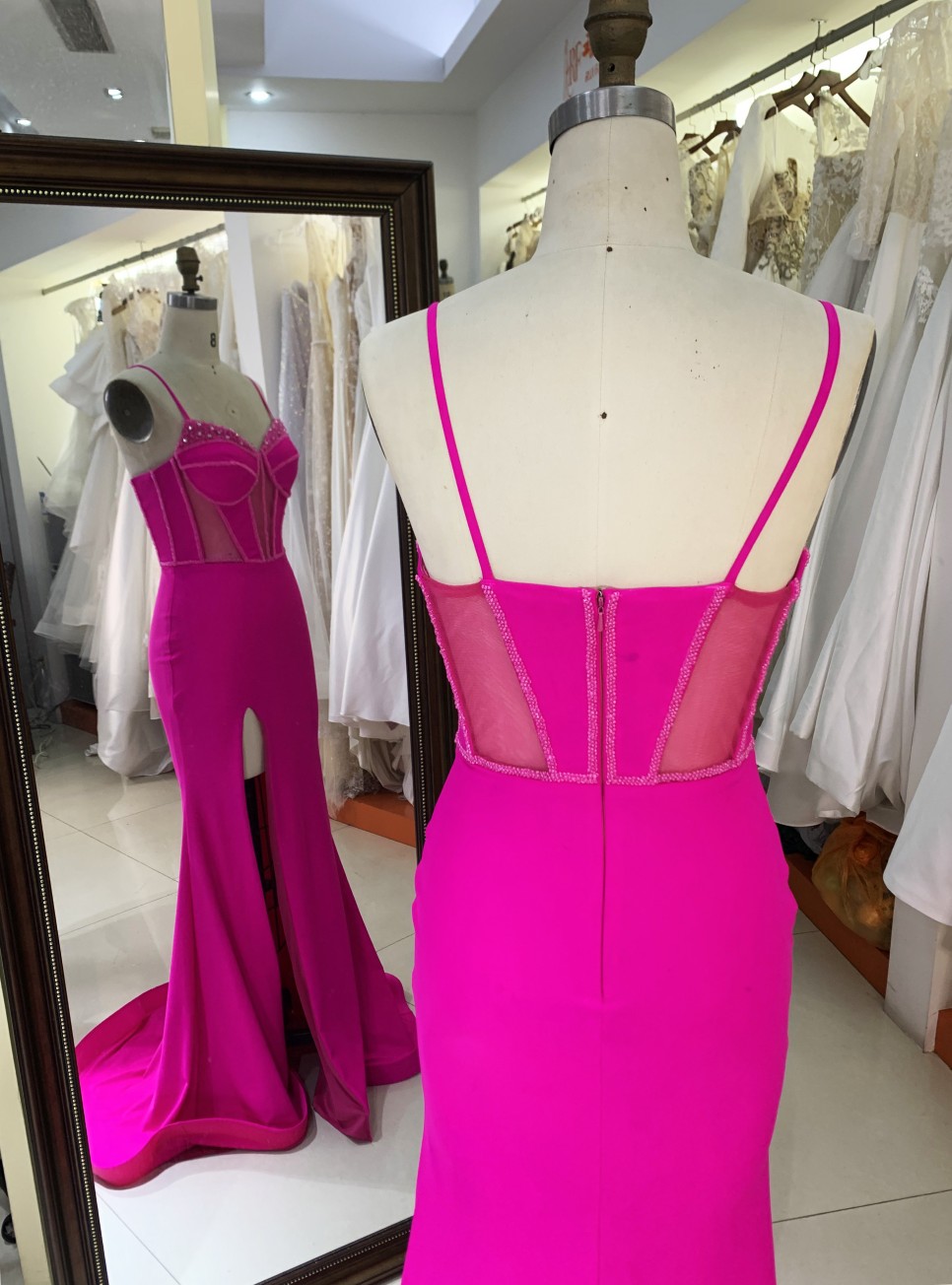 New fashion design Evening Party Dresses with zipper back For Women Elegant Floor-length Dress