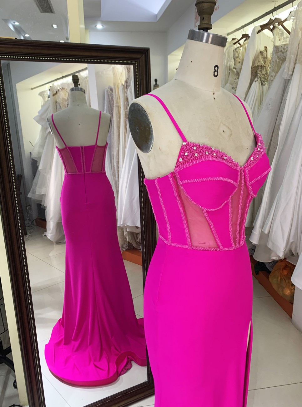 New fashion design Evening Party Dresses with zipper back For Women Elegant Floor-length Dress