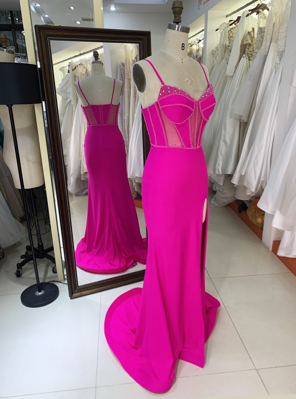 New fashion design Evening Party Dresses with zipper back For Women Elegant Floor-length Dress