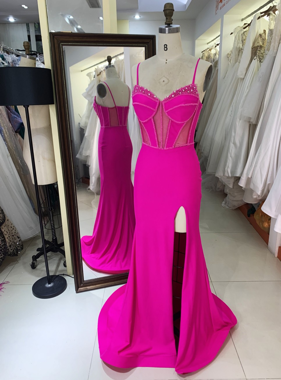New fashion design Evening Party Dresses with zipper back For Women Elegant Floor-length Dress