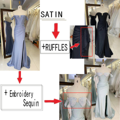 Sparkling navy blue Dresses For Party sexy evening dress slim backless wholesale elegant prom dresses 2025