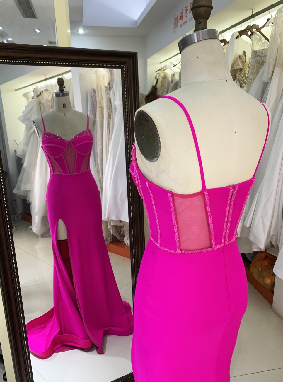 New fashion design Evening Party Dresses with zipper back For Women Elegant Floor-length Dress