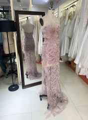 2025 New sexy elegant straps 3D flower wholesale elegant long gowns evening dresses women for prom dress girl