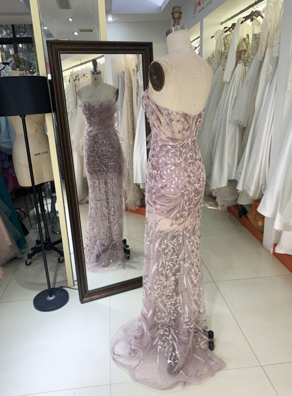 2025 New sexy elegant straps 3D flower wholesale elegant long gowns evening dresses women for prom dress girl