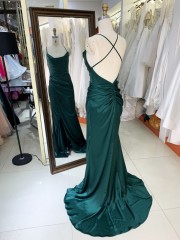 2025 Women Elegant Prom Dress Elegant Sleeveless Satin Corset Pleat Satin Dress Maxi Prom Evening Dress