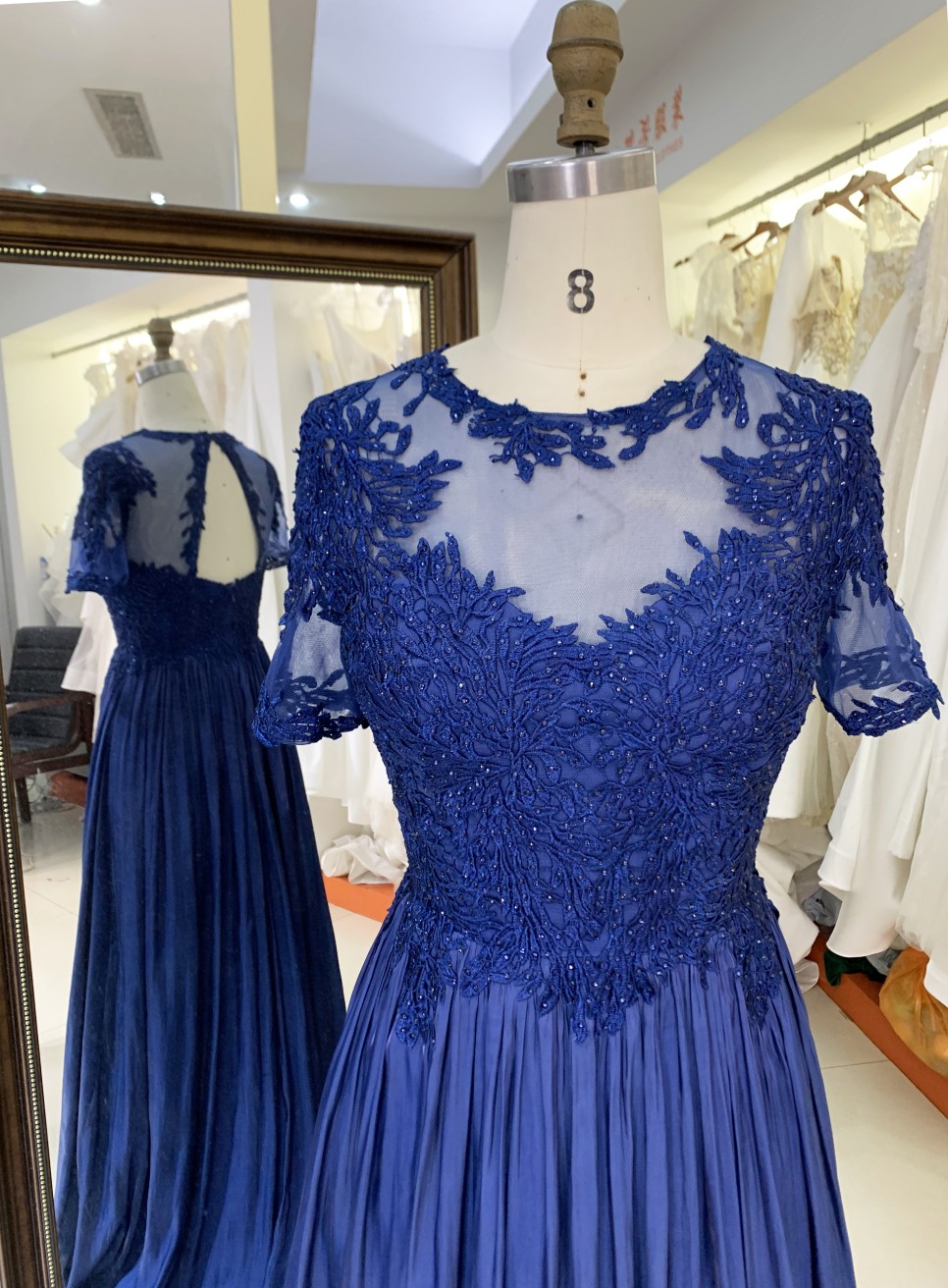 New Wholesale Luxury Elegant Satin Dresses for Mother of the Bride for Women 2025 Natural Waist Party Style