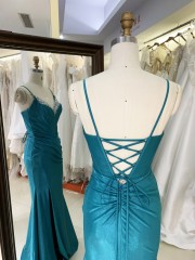 Wholesale Women's Elegant Floor-Length Dress with Rhinestones Elegant Party Evening Dress