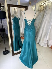Wholesale Women's Elegant Floor-Length Dress with Rhinestones Elegant Party Evening Dress