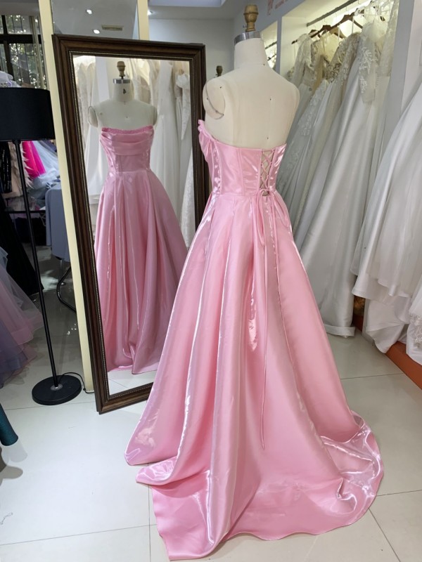 2026 Elegant Long Prom Dresses Soft Smooth Satin A-Line Maxi Customizable Floor-Length Dress Made From Quality Fabric Dress