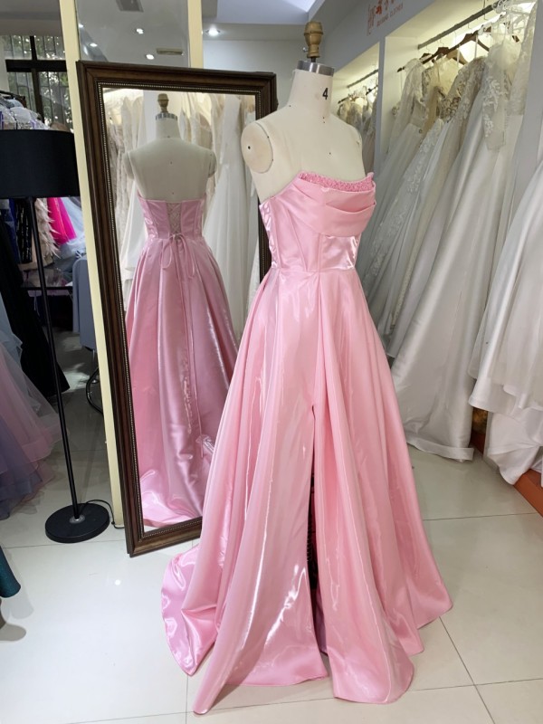 2026 Elegant Long Prom Dresses Soft Smooth Satin A-Line Maxi Customizable Floor-Length Dress Made From Quality Fabric Dress
