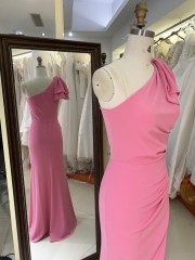 Elegant Long Evening Dress One Shoulder Floor Length High Slit Formal Party Evening Dresses Dinner Dresses Women